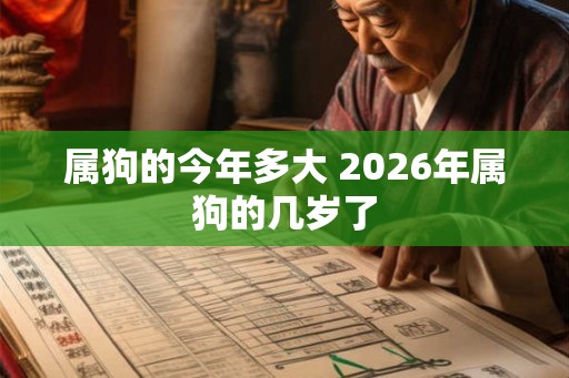 属狗的今年多大 2026年属狗的几岁了