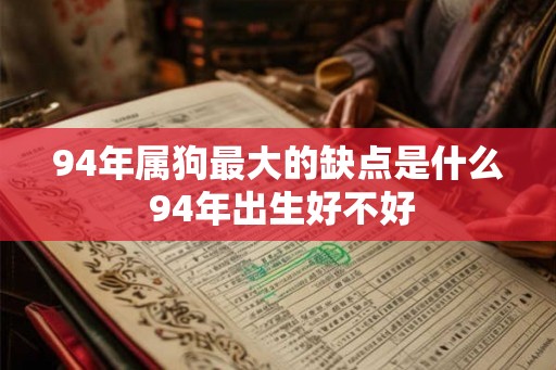 94年属狗最大的缺点是什么 94年出生好不好