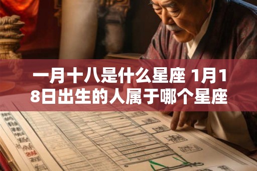 一月十八是什么星座 1月18日出生的人属于哪个星座