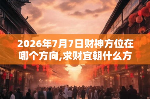 2026年7月7日财神方位在哪个方向,求财宜朝什么方向