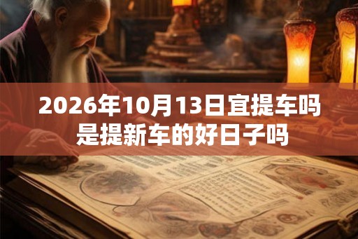 2026年10月13日宜提车吗 是提新车的好日子吗