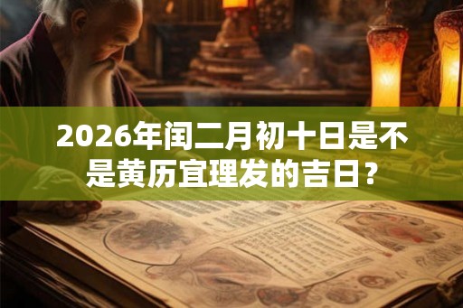2026年闰二月初十日是不是黄历宜理发的吉日？
