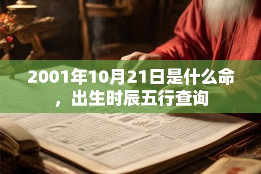 2001年10月21日是什么命，出生时辰五行查询