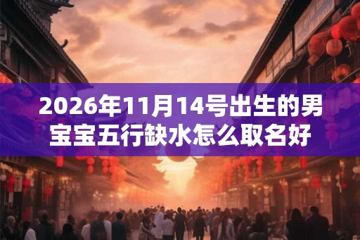 2026年11月14号出生的男宝宝五行缺水怎么取名好