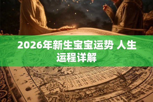2026年新生宝宝运势 人生运程详解