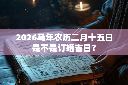 2026马年农历二月十五日是不是订婚吉日？
