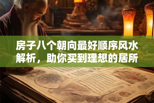 房子八个朝向最好顺序风水解析,助你买到理想的居所 房子八个朝向最好顺序风水解析,助你买到理想的居所