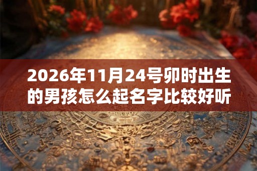 2026年11月24号卯时出生的男孩怎么起名字比较好听 2026年11月24号卯时出生的男孩怎么起名字比较好听