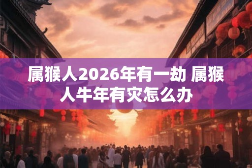 属猴人2026年有一劫 属猴人牛年有灾怎么办 属猴人2026年有一劫 属猴人牛年有灾怎么办