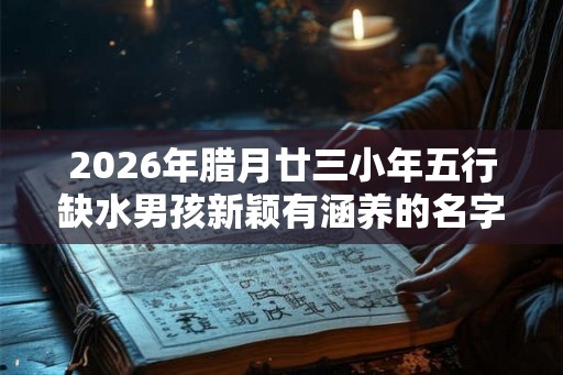 2026年腊月廿三小年五行缺水男孩新颖有涵养的名字