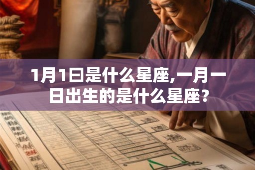 1月1曰是什么星座,一月一日出生的是什么星座？