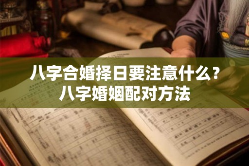 八字合婚择日要注意什么?八字婚姻配对方法 八字合婚择日要注意什么?八字婚姻配对方法