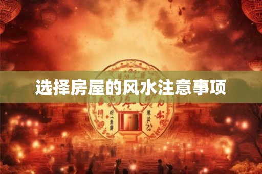 选择房屋的风水注意事项 选择房屋的风水注意事项