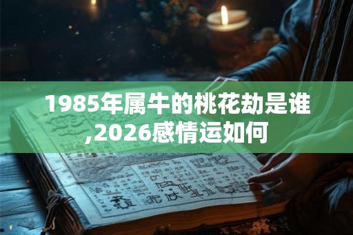 1985年属牛的桃花劫是谁,2026感情运如何