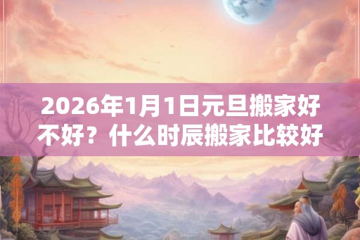 2026年1月1日元旦搬家好不好?什么时辰搬家比较好? 2026年1月1日元旦搬家好不好?什么时辰搬家比较好?