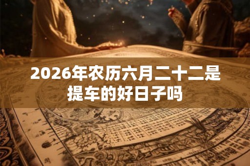 2026年农历六月二十二是提车的好日子吗