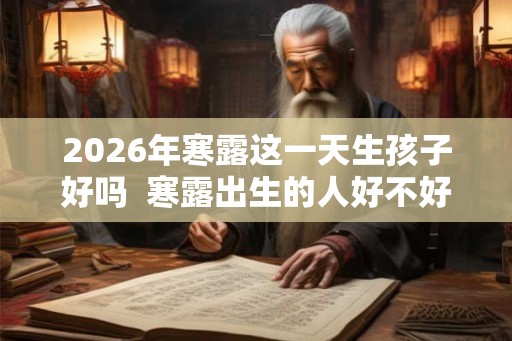 2026年寒露这一天生孩子好吗  寒露出生的人好不好