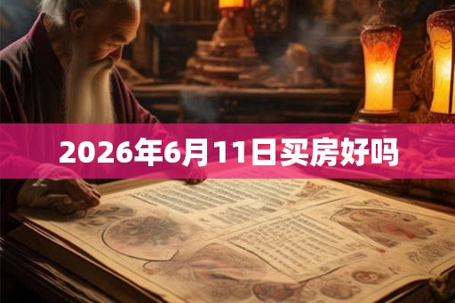 2026年6月11日买房好吗