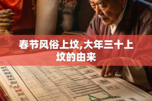 春节风俗上坟,大年三十上坟的由来