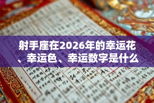射手座在2026年的幸运花、幸运色、幸运数字是什么？