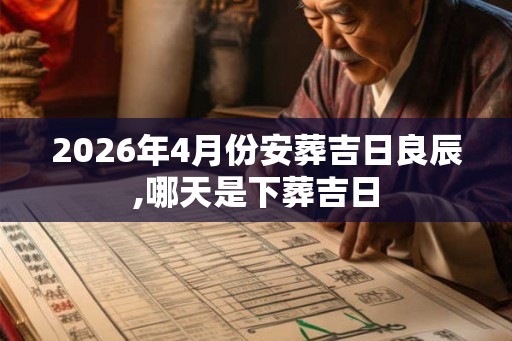2026年4月份安葬吉日良辰,哪天是下葬吉日