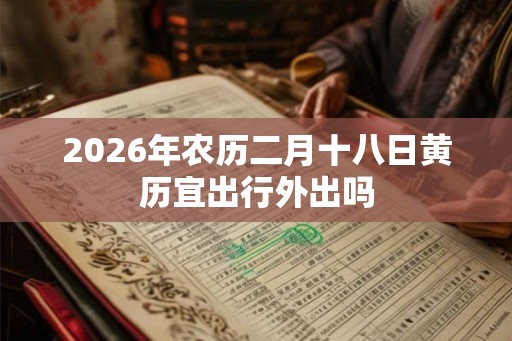 2026年农历二月十八日黄历宜出行外出吗 2026年农历二月十八日黄历宜出行外出吗