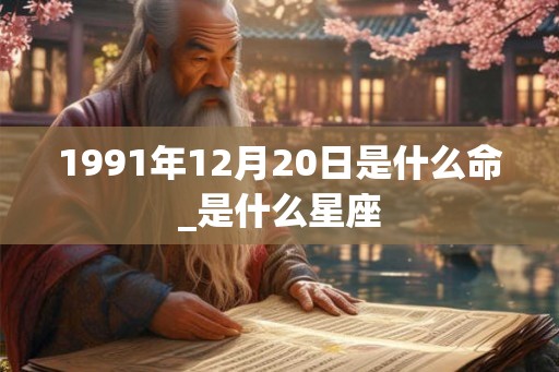 1991年12月20日是什么命_是什么星座