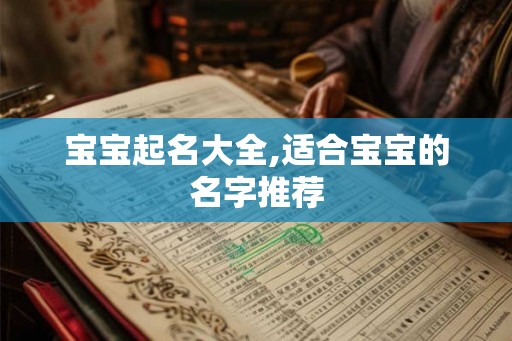 宝宝起名大全,适合宝宝的名字推荐 宝宝起名大全,适合宝宝的名字推荐