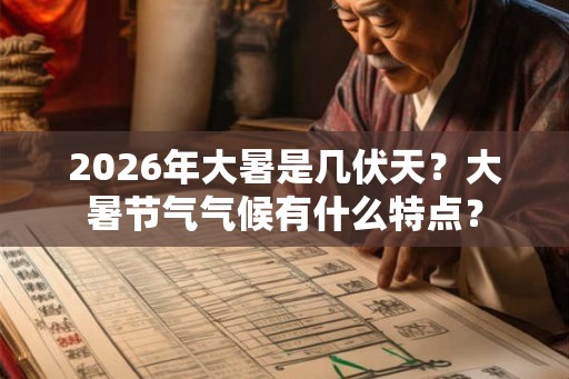 2026年大暑是几伏天？大暑节气气候有什么特点？