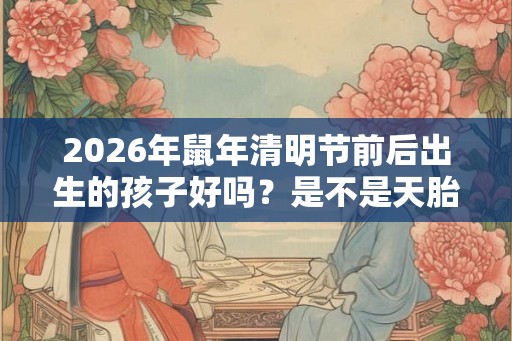 2026年鼠年清明节前后出生的孩子好吗？是不是天胎？