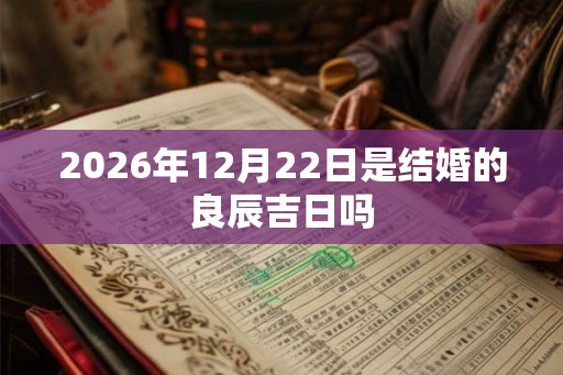 2026年12月22日是结婚的良辰吉日吗