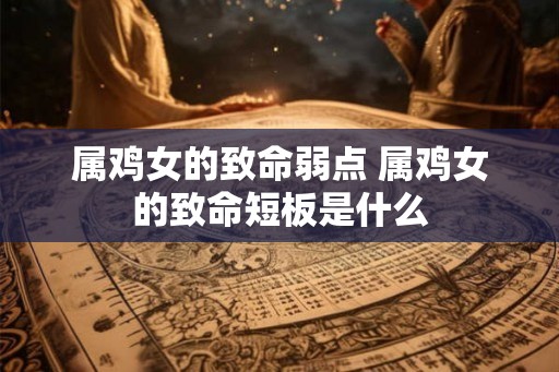 属鸡女的致命弱点 属鸡女的致命短板是什么