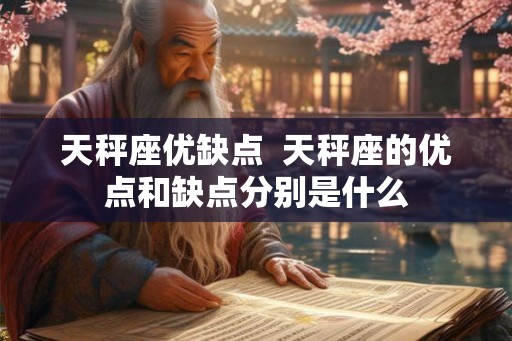 天秤座优缺点 天秤座的优点和缺点分别是什么 天秤座优缺点 天秤座的优点和缺点分别是什么