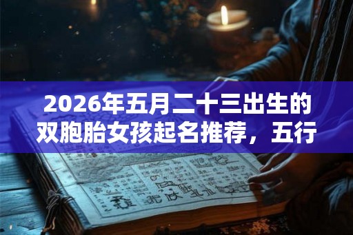 2026年五月二十三出生的双胞胎女孩起名推荐，五行属什么