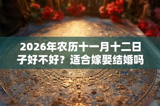2026年农历十一月十二日子好不好?适合嫁娶结婚吗? 2026年农历十一月十二日子好不好?适合嫁娶结婚吗?