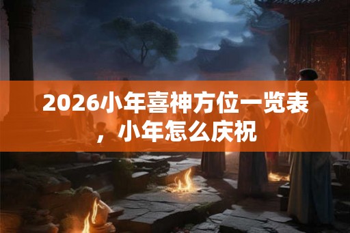 2026小年喜神方位一览表，小年怎么庆祝