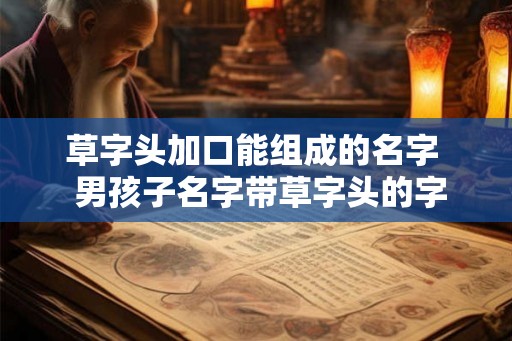 草字头加口能组成的名字 男孩子名字带草字头的字 草字头加口能组成的名字 男孩子名字带草字头的字