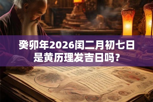 癸卯年2026闰二月初七日是黄历理发吉日吗？