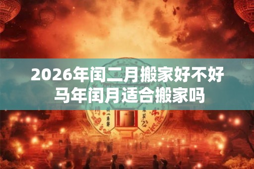 2026年闰二月搬家好不好 马年闰月适合搬家吗