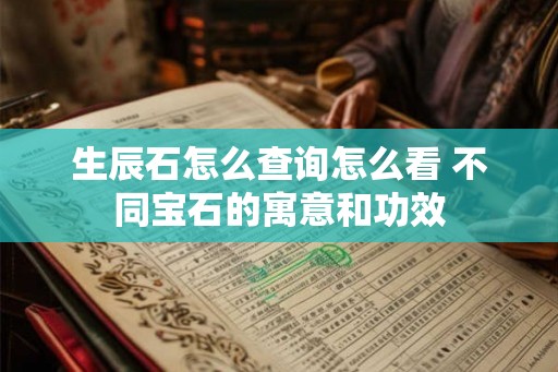 生辰石怎么查询怎么看 不同宝石的寓意和功效 生辰石怎么查询怎么看 不同宝石的寓意和功效