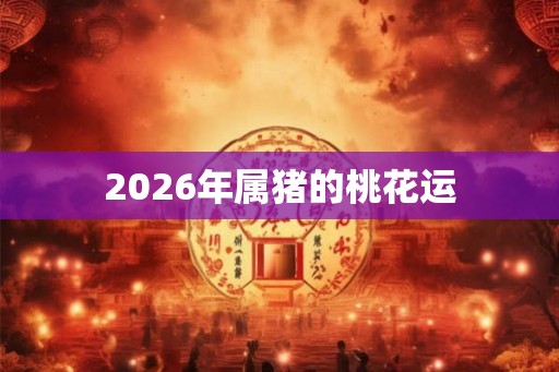 2026年属猪的桃花运
