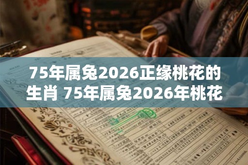75年属兔2026正缘桃花的生肖 75年属兔2026年桃花方位