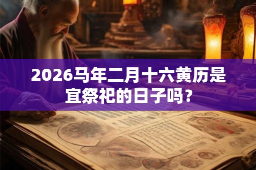 2026马年二月十六黄历是宜祭祀的日子吗? 2026马年二月十六黄历是宜祭祀的日子吗?