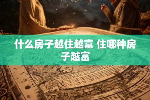 什么房子越住越富 住哪种房子越富