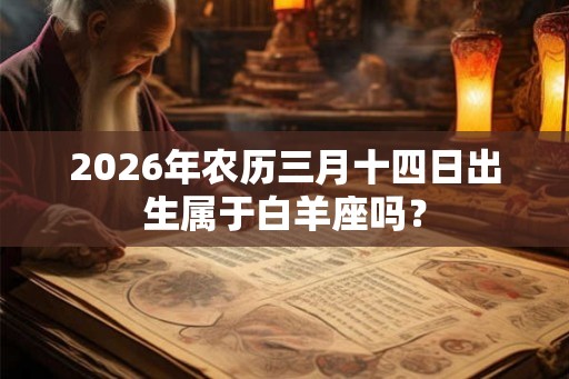 2026年农历三月十四日出生属于白羊座吗？