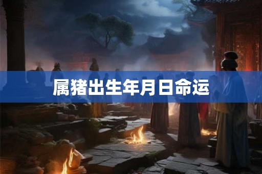 属猪出生年月日命运
