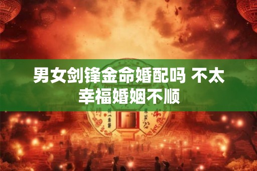 男女剑锋金命婚配吗 不太幸福婚姻不顺