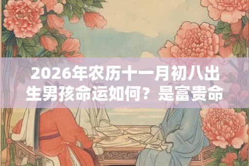 2026年农历十一月初八出生男孩命运如何？是富贵命吗？