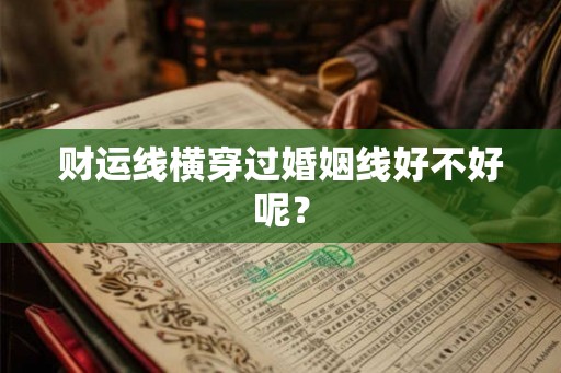 财运线横穿过婚姻线好不好呢？