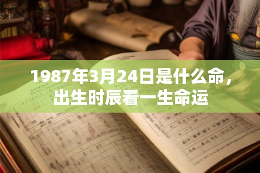 1987年3月24日是什么命，出生时辰看一生命运